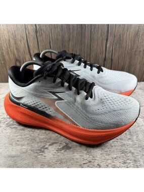 361° Mens  Eleos Running Shoe - Microchip/ Gray Orange Men Size 9